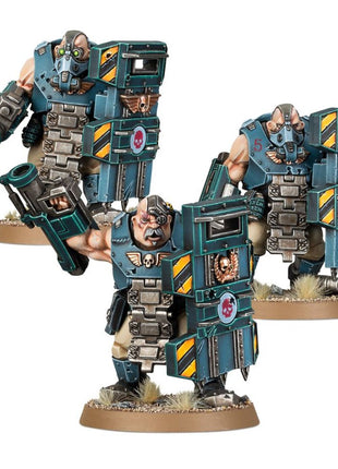 Dit is een afbeelding van het miniatuur Bullgryns - Astra Militarum voor het spel Warhammer, te koop bij Tabletop Miniature Wargames spellenwinkel Speldorado in delft