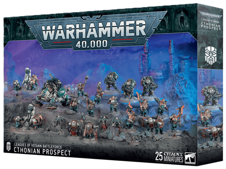 Dit is een afbeelding van het miniatuur Cthonian Prospect - Leagues Of Votann voor het spel Warhammer, te koop bij Tabletop Miniature Wargames spellenwinkel Speldorado in delft