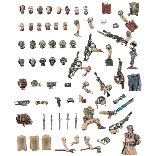 Dit is een foto van het spel Cadian Upgrades - Astra Militarum te koop bij Speldorado Spellenwinkel Delft