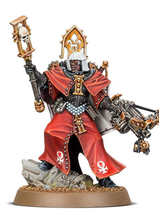 Dit is een afbeelding van het miniatuur Canoness - Adepta Sororitas voor het spel Warhammer, te koop bij Tabletop Miniature Wargames spellenwinkel Speldorado in delft