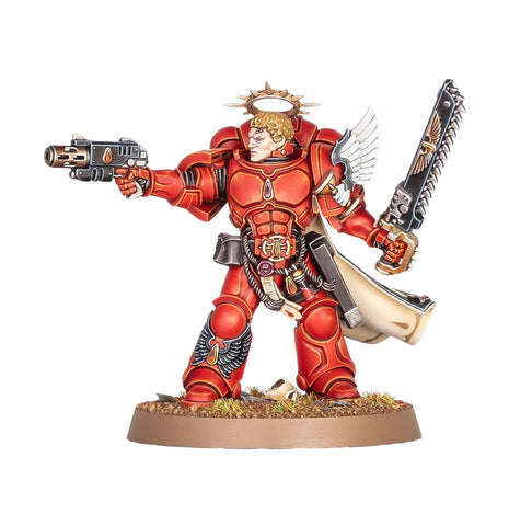 Dit is een afbeelding van het miniatuur Captain - Blood Angels voor het spel Warhammer, te koop bij Tabletop Miniature Wargames spellenwinkel Speldorado in delft