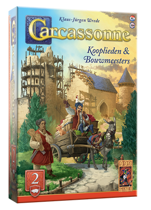 Kooplieden & Bouwmeesters- Carcassonne – gezellig kaartspel – 2 tot 5 spelers
