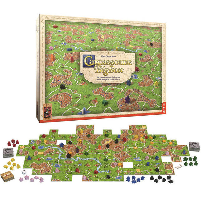 Dit is een foto van het spel Big Box 3 -Carcassonne te koop bij Speldorado Spellenwinkel Delft