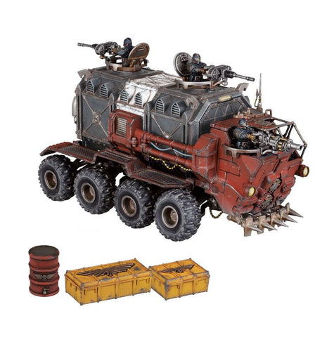 Dit is een afbeelding van het miniatuur Cargo-8 Ridgehauler - Necromunda voor het spel Warhammer, te koop bij Tabletop Miniature Wargames spellenwinkel Speldorado in delft