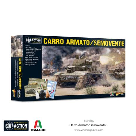 Carro Armato/Semovente voor Bolt Action - italianen vehicle schaal 1:58 miniatuur