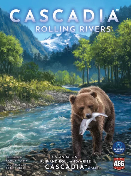 Dit is een foto van het spel Cascadia Rolling Rivers - NL te koop bij Speldorado Spellenwinkel Delft