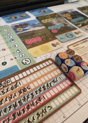 Dit is een foto van het spel Cascadia Rolling Rivers - NL te koop bij Speldorado Spellenwinkel Delft