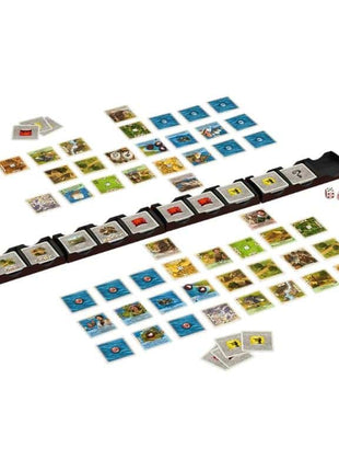 Dit is een foto van het spel Het Duel Donkere & Gouden Tijden - Catan te koop bij Speldorado Spellenwinkel Delft