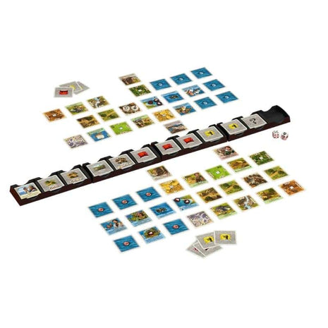 Dit is een foto van het spel Het Duel Donkere & Gouden Tijden - Catan te koop bij Speldorado Spellenwinkel Delft