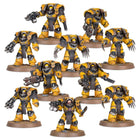 Dit is een foto van het spel Cataphractii Terminator Squad - Horus heresy te koop bij Speldorado Spellenwinkel Delft