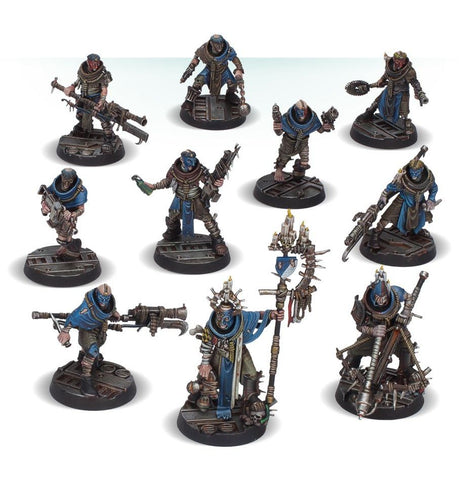 Dit is een afbeelding van het miniatuur Cawdor Gang - Necromunda voor het spel Warhammer, te koop bij Tabletop Miniature Wargames spellenwinkel Speldorado in delft