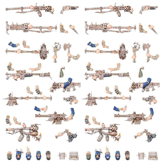 Dit is een foto van het spel Cawdor Weapons & Upgrades - Necromunda te koop bij Speldorado Spellenwinkel Delft