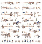 Dit is een afbeelding van het miniatuur Cawdor Weapons & Upgrades - Necromunda voor het spel Warhammer, te koop bij Tabletop Miniature Wargames spellenwinkel Speldorado in delft