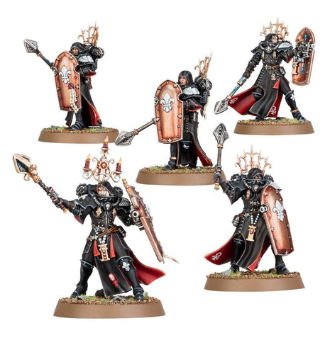 Dit is een afbeelding van het miniatuur Celestian Sacresants- Adepta Sororitas voor het spel Warhammer, te koop bij Tabletop Miniature Wargames spellenwinkel Speldorado in delft