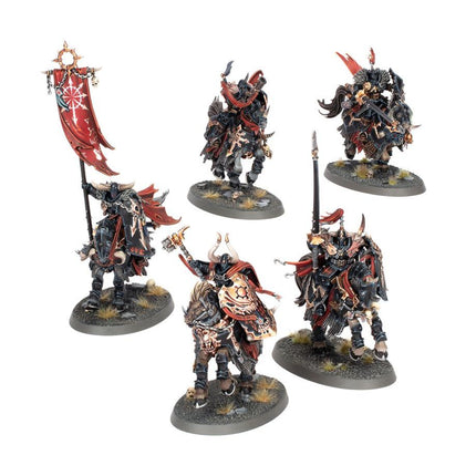 Dit is een afbeelding van het miniatuur Chaos knights - Slaves to Darkness voor het spel Warhammer, te koop bij Tabletop Miniature Wargames spellenwinkel Speldorado in delft