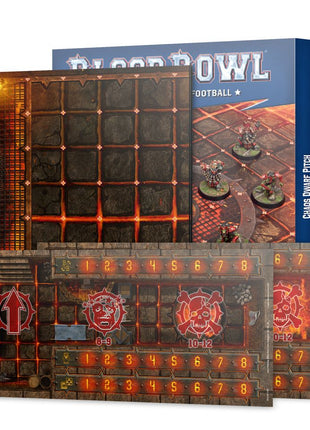 Games Workshop Chaos dwarf Team Pitch & Dugouts - Chaos Dwarf - Blood Bowl