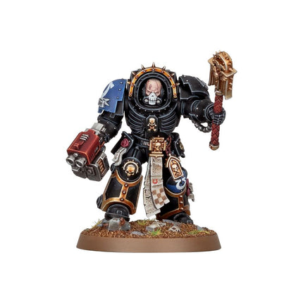 Dit is een foto van het spel Chaplain In Terminator Armour - Space Marines te koop bij Speldorado Spellenwinkel Delft