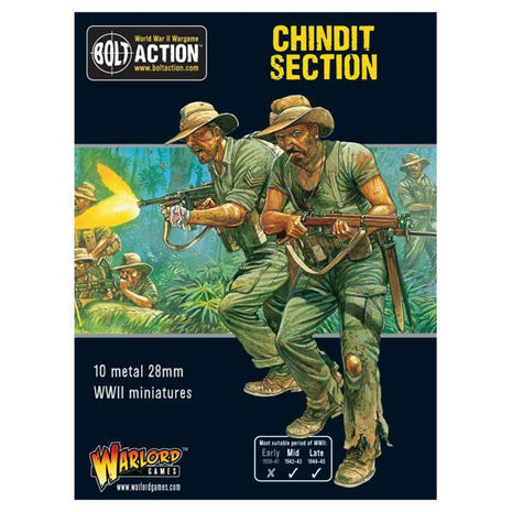 Chindit Section voor Bolt Action - engelsen infantry schaal 1:58 miniatuur