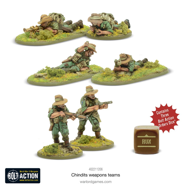 Dit is een foto van het spel Chindit Weapons Teams te koop bij Speldorado Spellenwinkel Delft