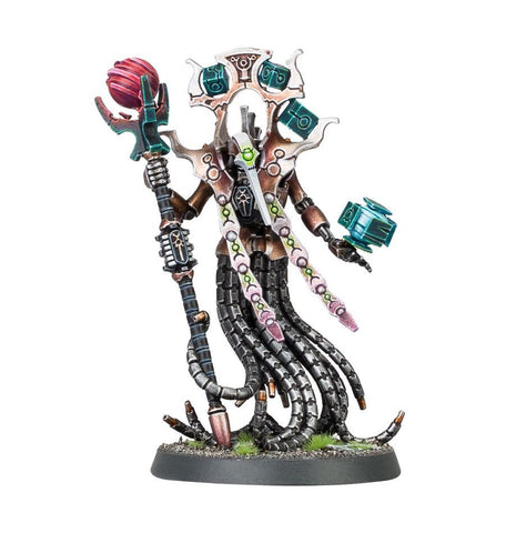 Dit is een afbeelding van het miniatuur Chronomancer - Necrons voor het spel Warhammer, te koop bij Tabletop Miniature Wargames spellenwinkel Speldorado in delft