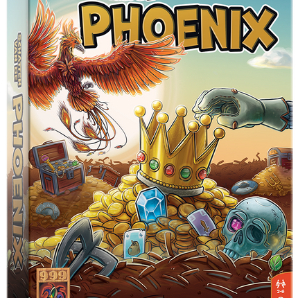 Spelers werken samen in het coöperatieve spel Schatten van de Phoenix van 999 Games.