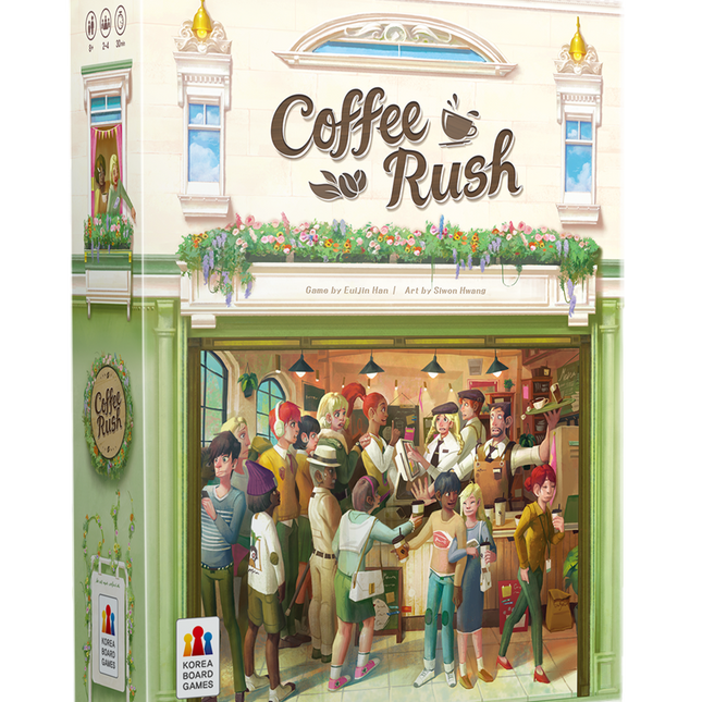 Dit is een foto van het spel Coffee Rush te koop bij Speldorado Spellenwinkel Delft