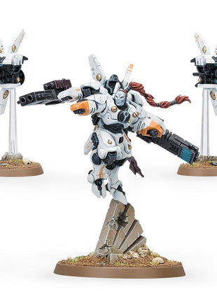 Dit is een afbeelding van het miniatuur Commander Shadowsun - Tau Empire voor het spel Warhammer, te koop bij Tabletop Miniature Wargames spellenwinkel Speldorado in delft