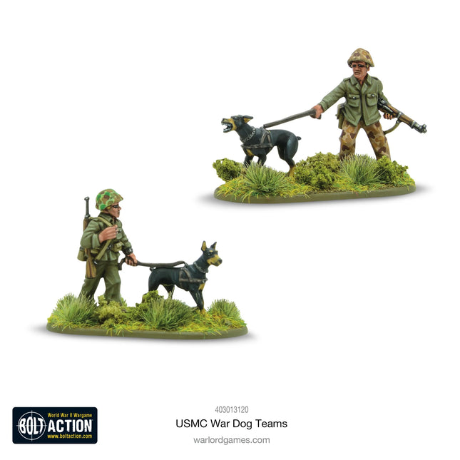 Dit is een foto van het spel US Marine Corps War Dog Teams te koop bij Speldorado Spellenwinkel Delft