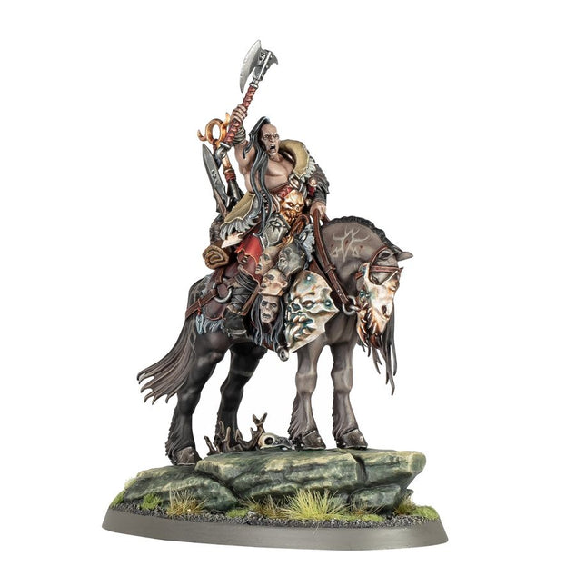 Dit is een foto van het spel darkoath Chieftain On Warsteed - Slaves to darkness te koop bij Speldorado Spellenwinkel Delft