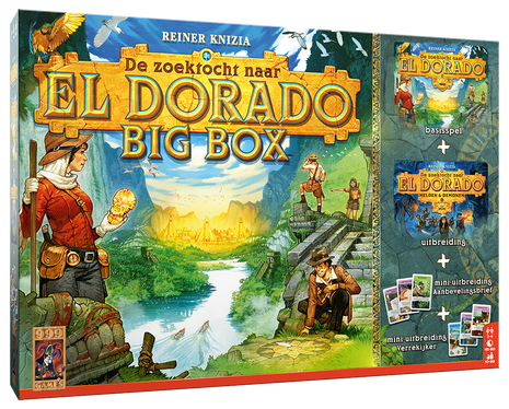 De Zoektocht naar El Dorado: Big Box – strategisch bordspel – 2 tot 4 spelers