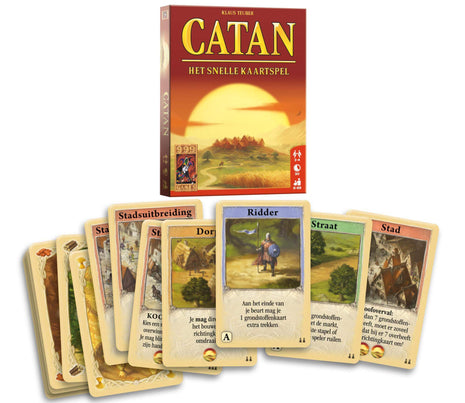 Dit is een foto van het spel Het Snelle Kaartspel - Catan te koop bij Speldorado Spellenwinkel Delft