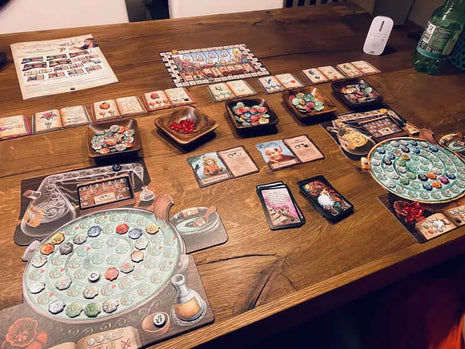 Dit is een foto van het spel De Kwakzalvers Van Kakelenburg De Alchemisten te koop bij Speldorado Spellenwinkel Delft