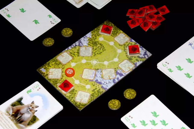 Dit is een foto van het spel De Vos in het Bos Duet  te koop bij Speldorado Spellenwinkel Delft