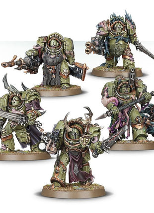 Dit is een afbeelding van het miniatuur Blightlord Terminators - Death Guard voor het spel Warhammer, te koop bij Tabletop Miniature Wargames spellenwinkel Speldorado in delft