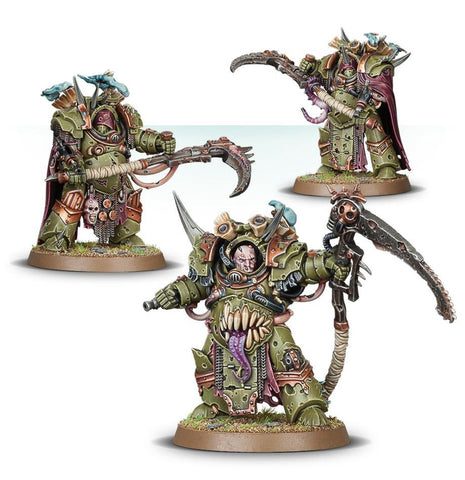 Dit is een afbeelding van het miniatuur Deathshroud Bodyguard - Death Guard voor het spel Warhammer, te koop bij Tabletop Miniature Wargames spellenwinkel Speldorado in delft