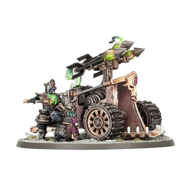 Dit is een afbeelding van het miniatuur Deathshrieker Rocket Battery - Helsmiths Of Hashut voor het spel Warhammer, te koop bij Tabletop Miniature Wargames spellenwinkel Speldorado in delft