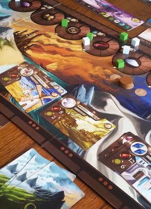 Kaarten voor machines, productie en magie in het deck van een speler in City of Iron