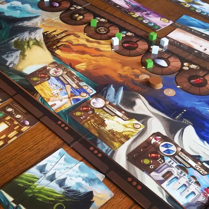 Kaarten voor machines, productie en magie in het deck van een speler in City of Iron
