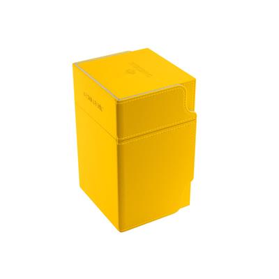 Dit is een foto van het spel Deckbox Watchtower 100+ Convertible Yellow te koop bij Speldorado Spellenwinkel Delft
