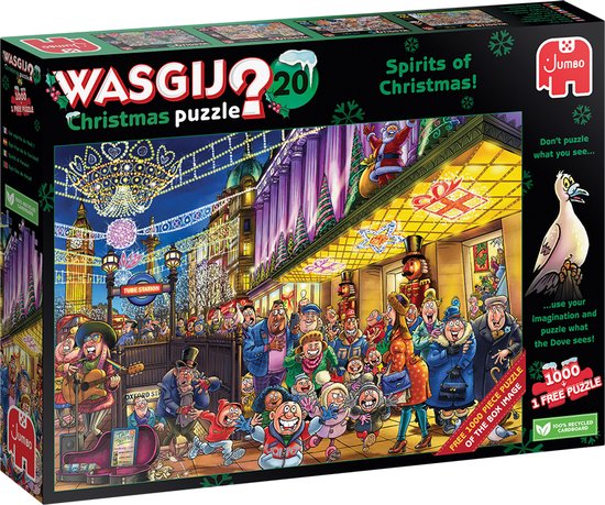 De geesten van Kerstmis - 2x1000 Stukjes - Wasgij Christmas