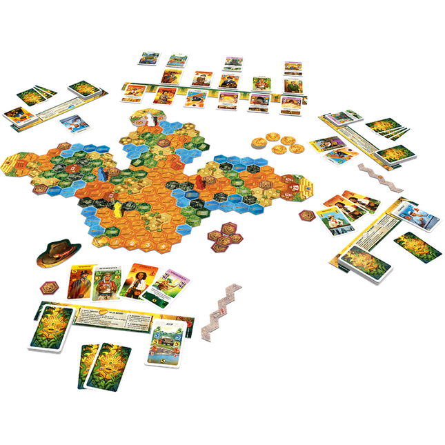 Dit is een foto van het spel De gouden tempels - De zoektocht naar El Dorado te koop bij Speldorado Spellenwinkel Delft