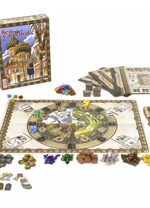 Dit is een foto van het spel De rode Kathedraal te koop bij Speldorado Spellenwinkel Delft