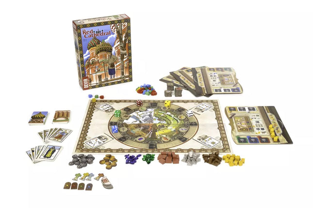 Dit is een foto van het spel De rode Kathedraal te koop bij Speldorado Spellenwinkel Delft