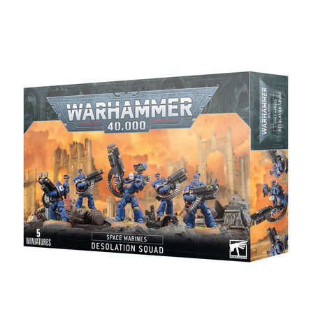 Dit is een afbeelding van het miniatuur Desolation Squad - Space Marines voor het spel Warhammer, te koop bij Tabletop Miniature Wargames spellenwinkel Speldorado in delft