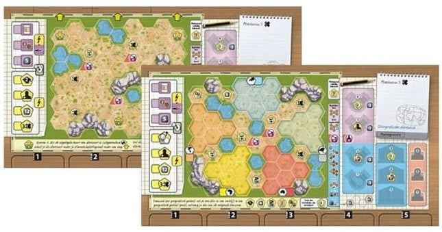 Dit is een foto van het spel Dierentuinplattegrond SET 1 - Ark Nova te koop bij Speldorado Spellenwinkel Delft