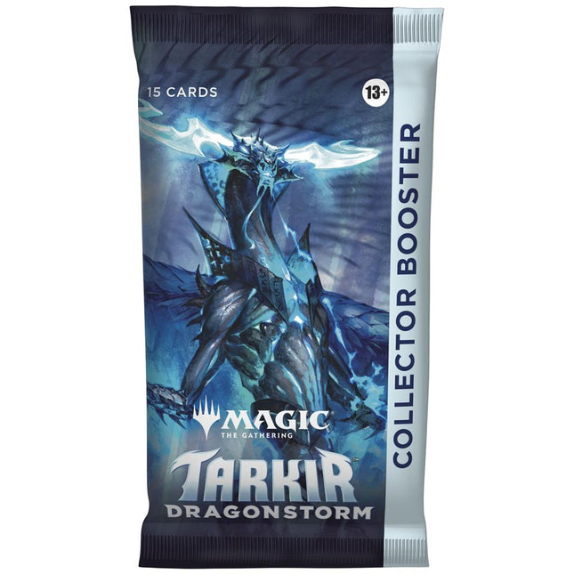 Dit is een foto van het spel Tarkir Dragonstorm Collector booster te koop bij Speldorado Spellenwinkel Delft