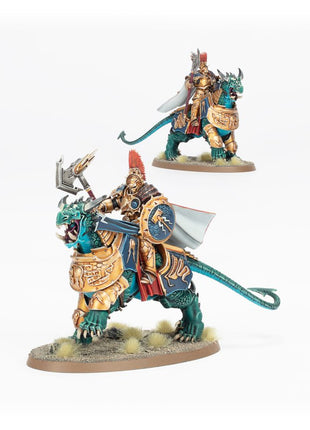 Dit is een afbeelding van het miniatuur Dracothian Guard - Stormcast Eternals voor het spel Warhammer, te koop bij Tabletop Miniature Wargames spellenwinkel Speldorado in delft