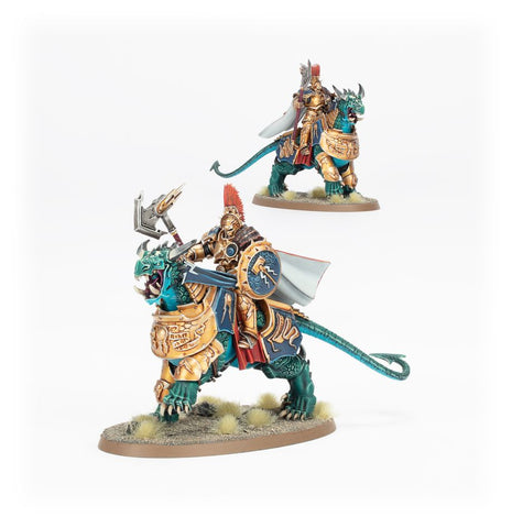 Dit is een afbeelding van het miniatuur Dracothian Guard - Stormcast Eternals voor het spel Warhammer, te koop bij Tabletop Miniature Wargames spellenwinkel Speldorado in delft