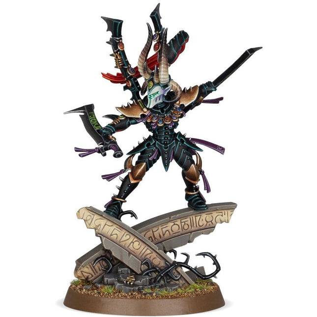 Dit is een afbeelding van het miniatuur Drazhar - Drukhari voor het spel Warhammer, te koop bij Tabletop Miniature Wargames spellenwinkel Speldorado in delft