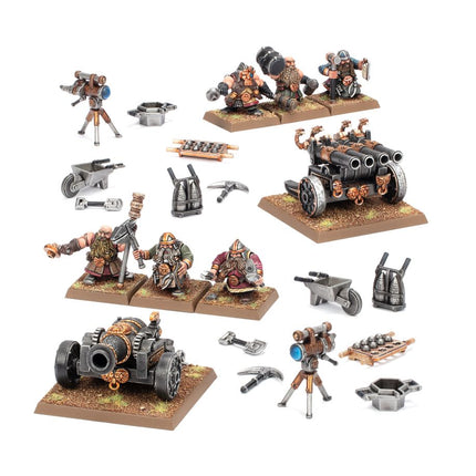 Dit is een foto van het spel Dwarf Cannon & Organ Gun - Dwarfen Mountain Holds te koop bij Speldorado Spellenwinkel Delft